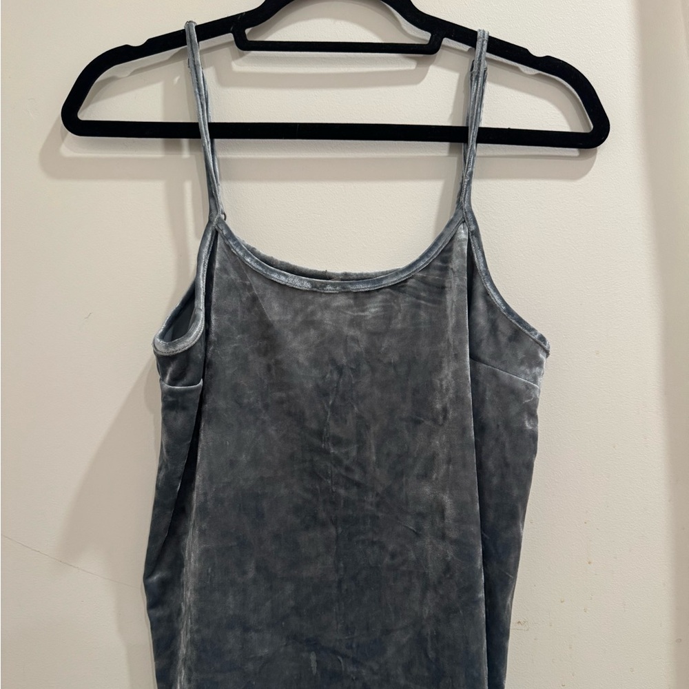 Women’s Light Blue Velvet Cami Tank Size XS